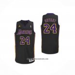 Camiseta Los Angeles Lakers Kobe Bryant #24 Negro