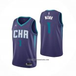 Camiseta Charlotte Hornets Malik Monk #1 Statement Edition Violeta