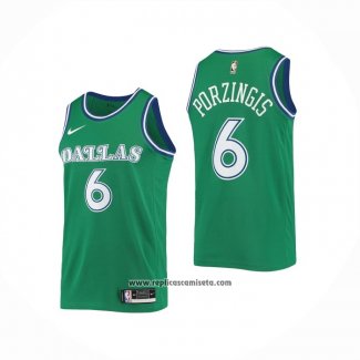 Camiseta Dallas Mavericks Kristaps Porzingis #6 Hardwood Classic 2020-21 Verde
