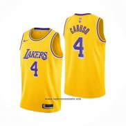 Camiseta Los Angeles Lakers Alex Caruso #4 Icon 2020-21 Amarillo