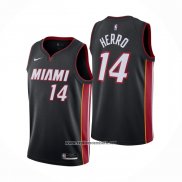 Camiseta Miami Heat Tyler Herro #14 Icon 2020-21 Negro