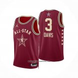 Camiseta All Star 2024 Los Angeles Lakers Anthony Davis #3 Rojo