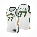 Camiseta Boston Celtics Lamar Stevens #77 Ciudad 2023-24 Blanco