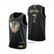 Camiseta Golden Edition Brooklyn Nets Kevin Durant #7 2021-22 Negro