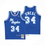 Camiseta Los Angeles Lakers Shaquille O'Neal #34 Retro 1996-97 Azul