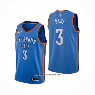 Camiseta Oklahoma City Thunder Chris Paul #3 Icon Azul