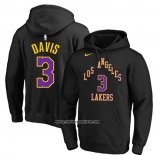 Sudaderas con Capucha Los Angeles Lakers Anthony Davis Ciudad 2023-24 Negro