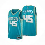 Camiseta Charlotte Hornets Edmond Sumner #45 Ciudad 2023-24 Verde
