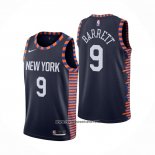 Camiseta New York Knicks RJ Barrett #9 Ciudad Edition 2019-20 Azul
