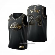 Camiseta Nino Golden Edition Los Angeles Lakers Kobe Bryant #24 Negro