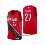 Camiseta Portland Trail Blazers Jusuf Nurkic #27 Statement Edition Rojo Negro