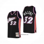 Camiseta Utah Jazz Karl Malone #32 Hardwood Classics 1998-99 Negro