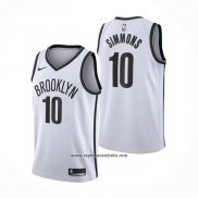 Camiseta Brooklyn Nets Ben Simmons #10 Association 2020 Blanco
