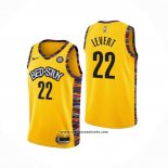Camiseta Brooklyn Nets Caris Levert #22 Ciudad 2020-21 Amarillo