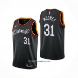 Camiseta Cleveland Cavaliers Jarrett Allen #31 Ciudad 2020-21 Negro