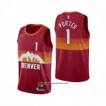 Camiseta Denver Nuggets Michael Porter #1 Ciudad 2020-21 Rojo
