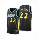 Camiseta Indiana Pacers Isaiah Jockson #22 Ciudad 2023-24 Negro