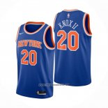 Camiseta New York Knicks Kevin Knox II #20 Icon 2020-21 Azul