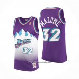 Camiseta Utah Jazz Karl Malone #32 Mitchell & Ness 1996-97 Violeta