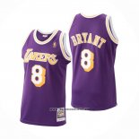 Camiseta Los Angeles Lakers Kobe Bryant #8 Mitchell & Ness 1996-97 Violeta