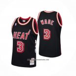 Camiseta Miami Heat Dwyane Wade #3 2006 Finals MVP Retro Negro