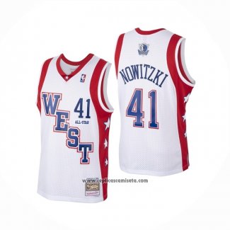 Camiseta All Star 2004 Dirk Nowitzki #41 Blanco