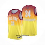 Camiseta All Star 2023 Milwaukee Bucks Giannis Antetokounmpo #34 Naranja