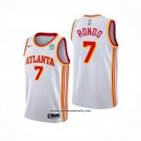 Camiseta Atlanta Hawks Rajon Rondo #7 Association 2020-21 Blanco