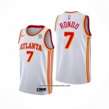 Camiseta Atlanta Hawks Rajon Rondo #7 Association 2020-21 Blanco