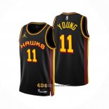 Camiseta Atlanta Hawks Trae Young #11 Statement 2022-23 Negro