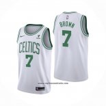 Camiseta Boston Celtics Jaylen Brown #7 Association 2021-22 Blanco