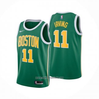 Camiseta Boston Celtics Kyrie Irving #11 Earned 2018-19 Verde