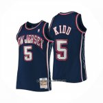 Camiseta Brooklyn Nets Jason Kidd NO 5 Mitchell & Ness 2006-07 Azul