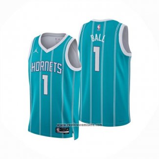 Camiseta Charlotte Hornets LaMelo Ball NO 1 Icon 2024-25 Verde