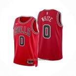 Camiseta Chicago Bulls Coby White NO 0 Icon 2025-26 Rojo