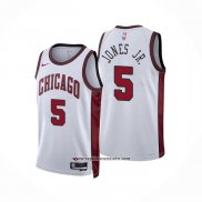 Camiseta Chicago Bulls Derrick Jones JR. #5 Ciudad 2022-23 Blanco