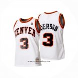 Camiseta Denver Nuggets Allen Iverson NO 3 Mitchell & Ness 2006-07 Blanco1