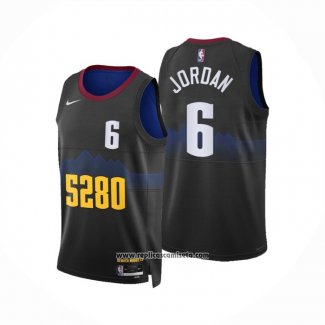 Camiseta Denver Nuggets Deandre Jordan #6 Ciudad 2023-24 Negro