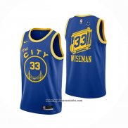 Camiseta Golden State Warriors James Wiseman #33 Hardwood Classics 2020 Azul