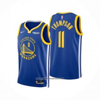 Camiseta Golden State Warriors Klay Thompson #11 Icon 2022-23 Azul