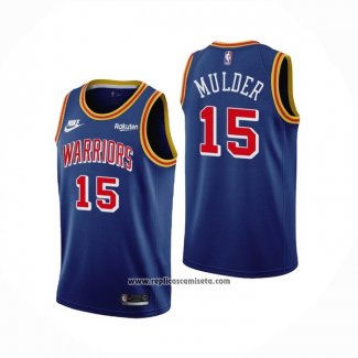 Camiseta Golden State Warriors Mychal Mulder #15 75th Anniversary Azul