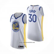 Camiseta Golden State Warriors Stephen Curry #30 Association Autentico Blanco