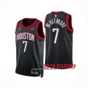 Camiseta Houston Rockets Cam Whitmore #7 Statement 2023-24 Negro