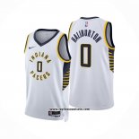 Camiseta Indiana Pacers Tyrese Haliburton #0 Icon 2022-23 Blanco