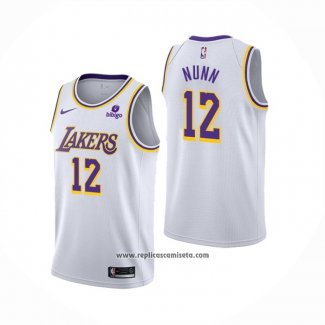 Camiseta Los Angeles Lakers Kendrick Nunn #12 Association 2021-22 Blanco