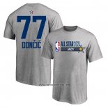 Camiseta Manga Corta All Star 2024 Luka Doncic Gris