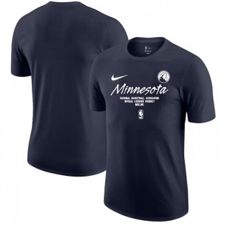 Camiseta Manga Corta Minnesota Timberwolves Negro