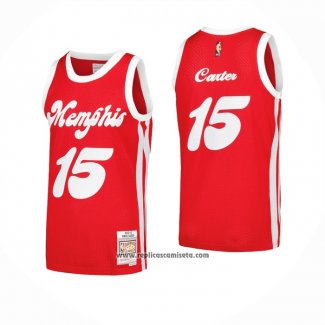 Camiseta Memphis Grizzlies Vince Carter #15 Mitchell & Ness 2015-16 Rojo