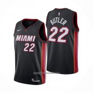 Camiseta Miami Heat Jimmy Butler #22 Icon 2020-21 Negro