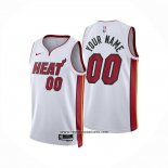 Camiseta Miami Heat Personalizada Association 2024-25 Blanco